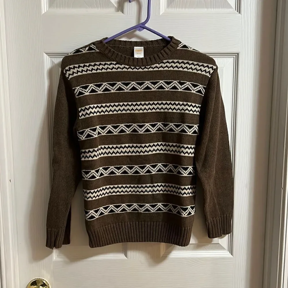 Gymboree size medium (7/8) boys brown sweater.
